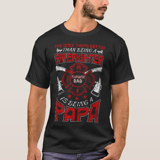 Camiseta Papai Bombeiro Dia dos Pais (Frente)