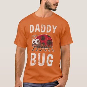 Camiseta Papai Bug Fofa Amante de Joaninha Pai Bonito Peque