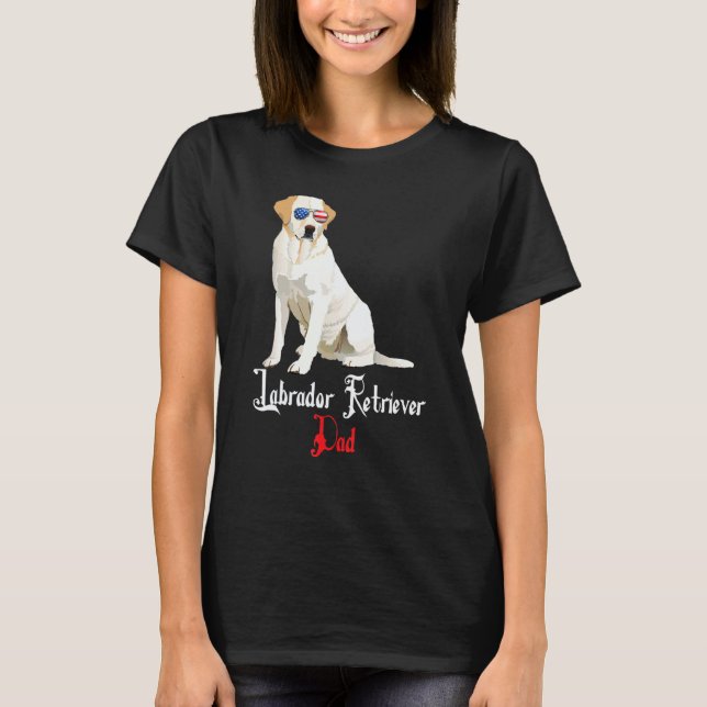 Camiseta Papai Cachorro Labrador Retriever (Frente)