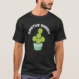 Camiseta Papai Cacto Amante Da Natureza Jardim Em Casa Plac