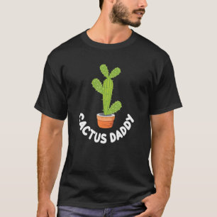 Camiseta Papai Cactus Amante da Natureza Jardim em Casa Pla