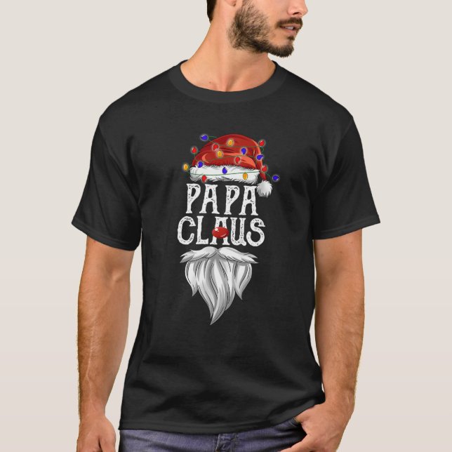 Camiseta Papai Claus Papai Noel Noel Noel Luzes de Natal Me (Frente)