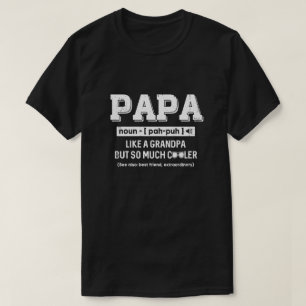 Camiseta Papai Como Um Avô Só Tem Presente De Dia de os p