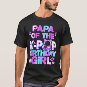 Camiseta Papai das garotas de aniversário do k-pop música c