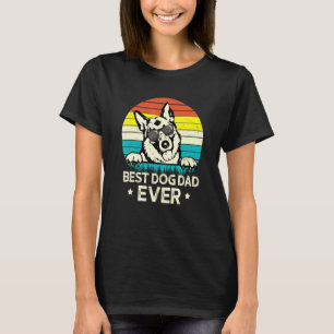 Camiseta Papai de Cachorro Melhor de Todos os Tempos Pastor