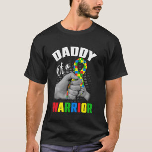 Camiseta Papai de um Guerreiro Dia de Conscientização do Au
