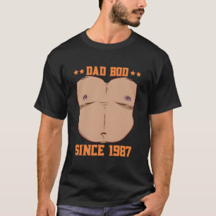 Camiseta Papai desde 1987 Cerveja Dia dos Pais Barriga de P