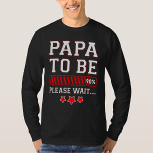 Camiseta Papai Deve Ser 90% Carregando Bar Gravidez Anuncia