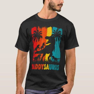 Camiseta Papai Dinossauro Daddysaurus 4 Quatro Crianças Par