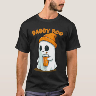 Camiseta Papai Divertido Boo Fantasia de Halloween Família