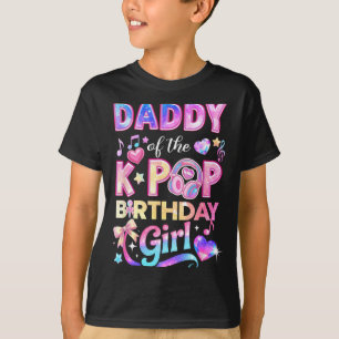 Camiseta Papai do Aniversário das Garotas da Música Coreana