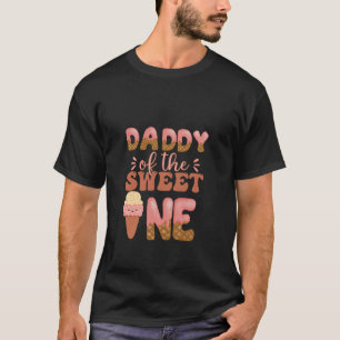 Camiseta Papai Do Doce Um Aniversário de Sorvete Amor