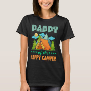 Camiseta Papai do Feliz Acampante 1º Aniversário Tapete de