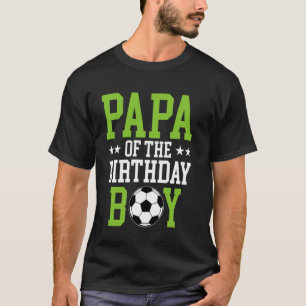 Camiseta Papai do Jogador de Futebol do Menino que Faz Aniv