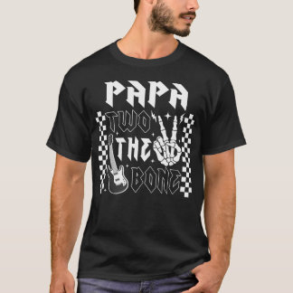 Camiseta Papai do Mau Até os Ossos Aniversário 2 Anos