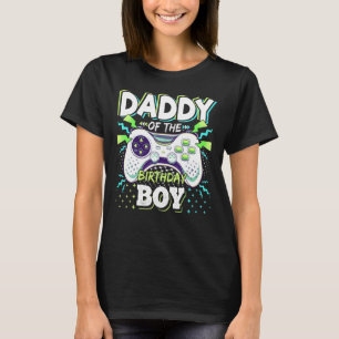 Camiseta Papai do Menino de Aniversário Jogo de Vídeo Combi