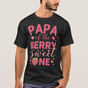 Camiseta Papai Do Morango Doce De Um Aniversário