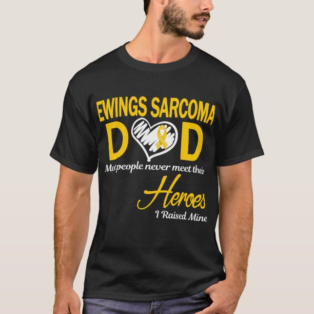 Camiseta Papai do Sarcoma de Ewing Eu Criei o Meu (Frente)