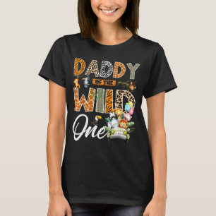 Camiseta Papai do selvagem aniversariante de 1 ano menino s