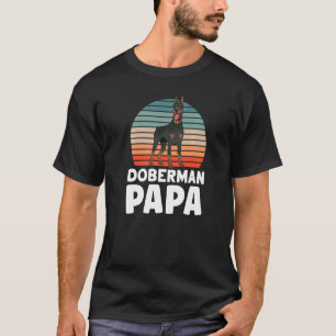 Camiseta Papai Doberman Dobermans Cachorro Fofo Pinscher Pa