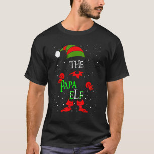 Camiseta Papai Duende Grupo Combinando Família Pijama de Na