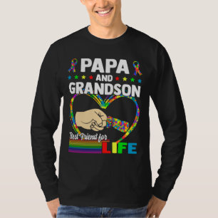 Camiseta Papai E Avô Melhor Amigo Para A Vida Autismo Gran