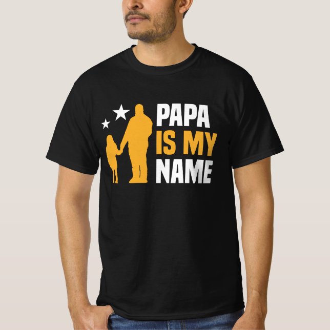 Camiseta Papai é meu nome, homem (Frente)