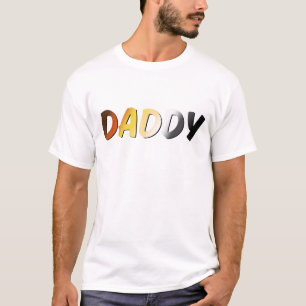 Camiseta Papai em Cores de Orgulho Urso – Design Gay Urso O