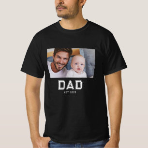 Camiseta Papai Estabeleceu Dia dos Pais com Foto