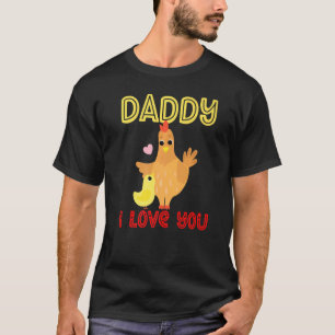 Camiseta Papai Eu Te Amo Frangos Franguinhas Dia dos Pais 