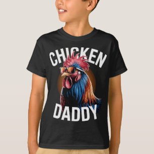 Camiseta Papai Frango Pai das Galinhas Fazendeiro de Aves P