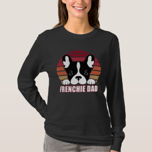 Camiseta Papai Frenchie Dia dos Pais para Papais de Bulldog