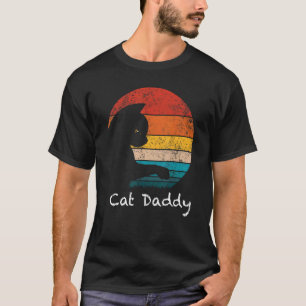 Camiseta Papai gato estilo retrô vintage anos oitenta distr