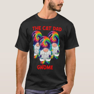 Camiseta Papai Gato Gnomo Feliz Natal Tie Dye Pijamas