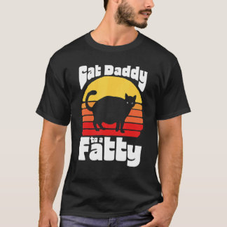 Camiseta Papai Gato para um Gordão! Divertido Retro pôr do