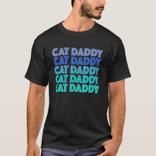 Camiseta Papai Gato Retro Tipografia Anos 60 Gatinho Vintag