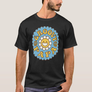 Camiseta Papai Groovy Masculino Estética dos Anos 70 Nostal