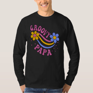 Camiseta Papai Groovy Masculino Estética dos Anos 70 Nostal
