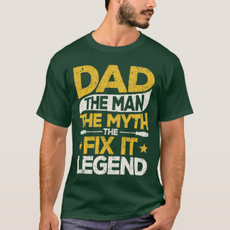Camiseta Papai Homem Mítico Dia dos Pais Lendário Ferrament