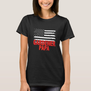 Camiseta Papai Jardineiro Bandeira Americana Dia dos Pais