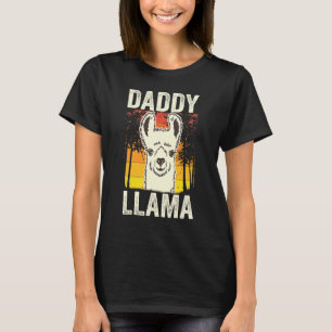Camiseta Papai Lhama Para Meninos Homens Dia dos Pais Para 