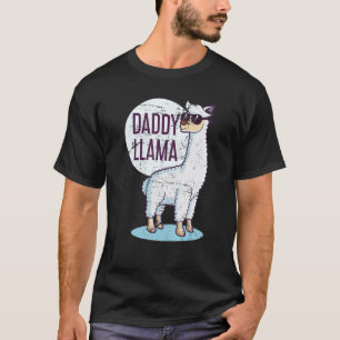 Camiseta Papai Lhama Presente Divertido para o Dia dos Pais