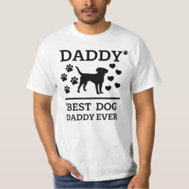 Camiseta Papai - Melhor Papai de Cachorro de todos preto Te
