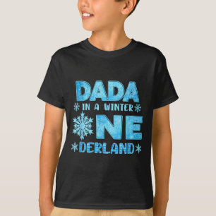 Camiseta Papai no aniversário da menina em um Inverno Onede