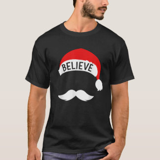 Camiseta Papai Noel acredita no natal ou no Natal