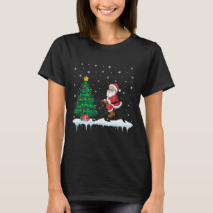 Camiseta Papai Noel Andando Cane Corso Cachorros Meninas Cr