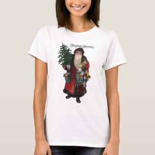 Camiseta Papai Noel antigo e movido