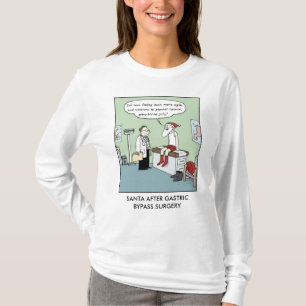Camiseta Papai Noel após cirurgia de bypass gástrico