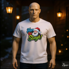 Camiseta Papai Noel Aqui Para Arrasar Pop Art