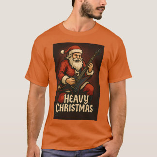 Camiseta Papai Noel Balançando Natal Pesado com elétrico